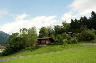 Naturlandschaft in der Nähe des Chalets