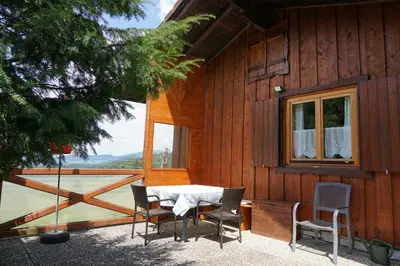 Naturlandschaft in der Nähe des Chalets