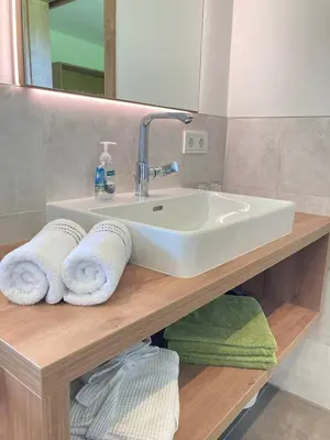 Ein Badezimmer in der Unterkunft Appartements Blumenwiese