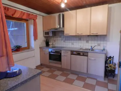Küche/Küchenzeile in der Unterkunft Kleinwidmoos-Apartment