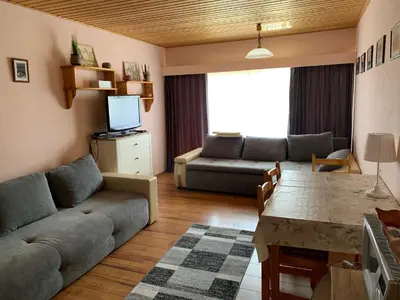 Ein Sitzbereich in der Unterkunft Lovely Apartment
