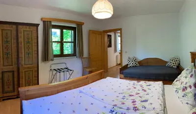 Ein Bett oder Betten in einem Zimmer der Unterkunft Apartment Sophia - Hallstatt
