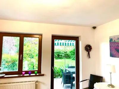 Ein Sitzbereich in der Unterkunft Haus Belli