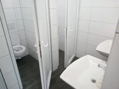 Ein Badezimmer in der Unterkunft Campingplatz Torrenerhof