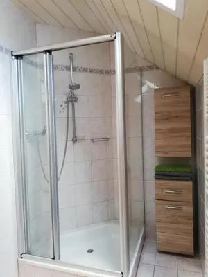 Ein Badezimmer in der Unterkunft Apartment Natur Herz
