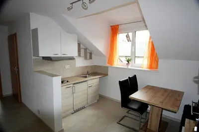 Küche/Küchenzeile in der Unterkunft Ferienwohnung Brandstätter