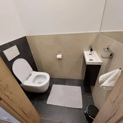 Ein Badezimmer in der Unterkunft Schitter-Appartements