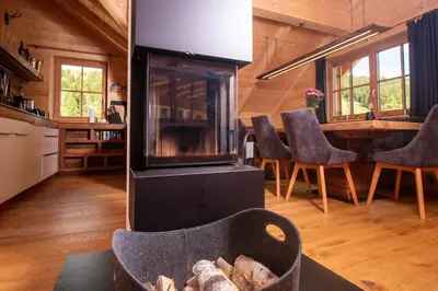 Küche/Küchenzeile in der Unterkunft Chalet Risus Vallis Lachtal