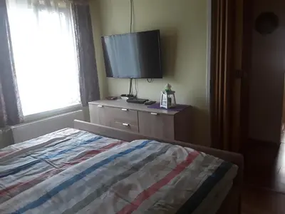Ein Bett oder Betten in einem Zimmer der Unterkunft Bianca's Ferienwohnung