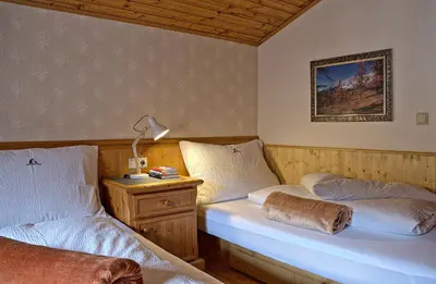 Ein Bett oder Betten in einem Zimmer der Unterkunft Haberlhof