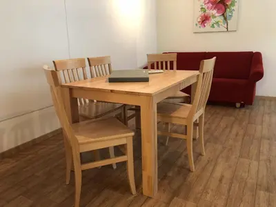 Ein Sitzbereich in der Unterkunft CityApartment MELITTA