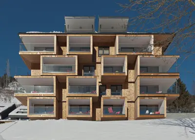 Das Gebäude in dem sich die Ferienwohnung befindet