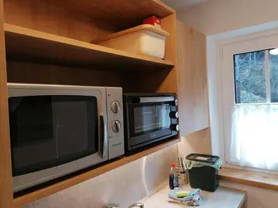 Küche/Küchenzeile in der Unterkunft Haus Bergliebe