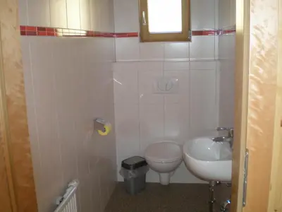 Ein Badezimmer in der Unterkunft Almrauschhütte Markus
