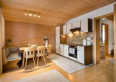 Küche/Küchenzeile in der Unterkunft Appartements Klausner
