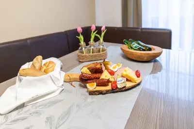 Essen in der Ferienwohnung oder in der Nähe