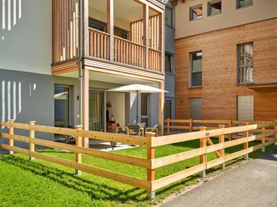 Das Gebäude in dem sich die Ferienwohnung befindet