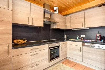 Küche/Küchenzeile in der Unterkunft Ferienhaus Sternwarte