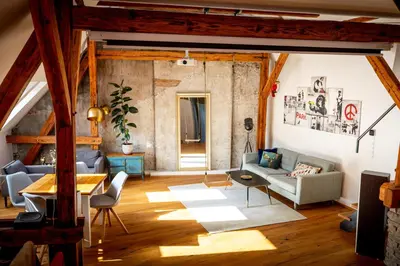 Ein Sitzbereich in der Unterkunft Studio Loft Murau - im Herzen der Altstadt