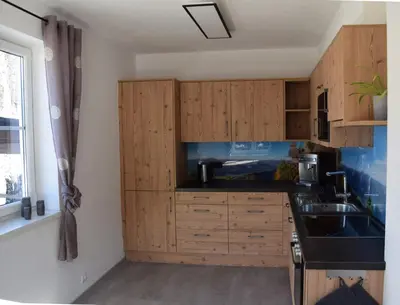 Küche/Küchenzeile in der Unterkunft Alpenvereinshaus Pruggern