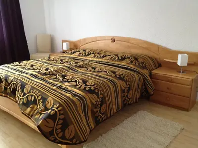 Ein Bett oder Betten in einem Zimmer der Unterkunft Haus zur Therme