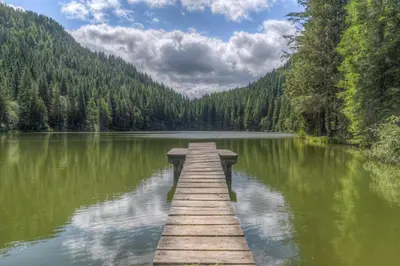 Naturlandschaft in der Nähe des Ferienhauses