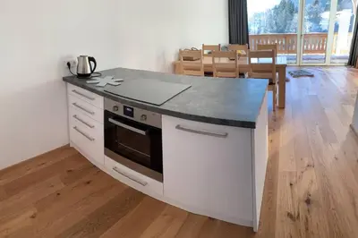 Küche/Küchenzeile in der Unterkunft Apartman Hechlstein v Tauplitz