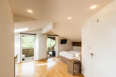 Ein Bett oder Betten in einem Zimmer der Unterkunft Hotel Obermayr
