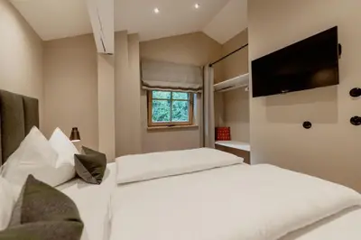 Ein Bett oder Betten in einem Zimmer der Unterkunft Zur Nandl