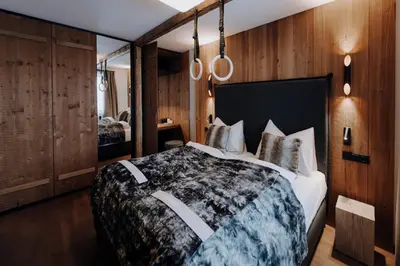 Ein Bett oder Betten in einem Zimmer der Unterkunft Gut Wenghof - Family Resort Werfenweng