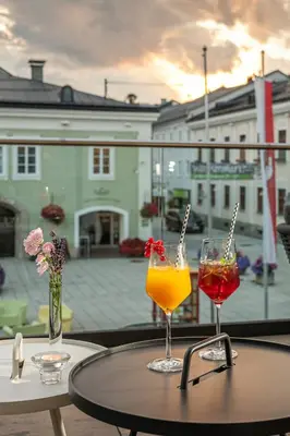 Getränke in der Unterkunft Posthotel Radstadt