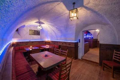 Ein Sitzbereich in der Unterkunft Posthotel Radstadt