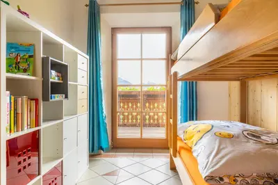 Ein Bett oder Betten in einem Zimmer der Unterkunft Vorderreithbauer