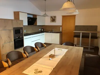 Küche/Küchenzeile in der Unterkunft Oberstockerhof