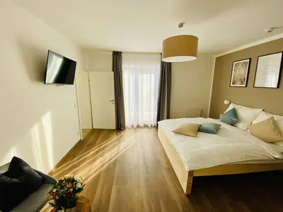 Ein Bett oder Betten in einem Zimmer der Unterkunft Haus Stadler - Self Check-in