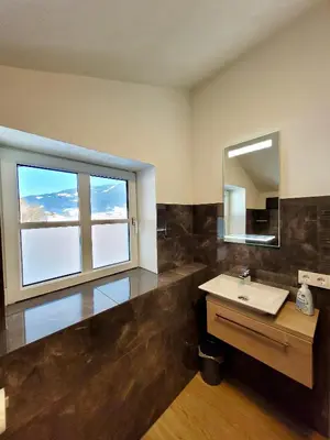 Ein Badezimmer in der Unterkunft Ferienwohnung Flachau Oberlehengut