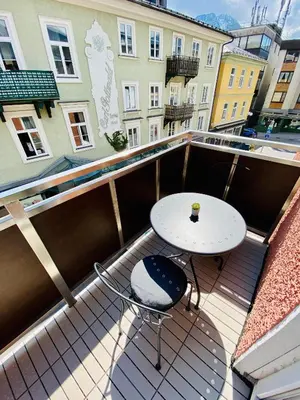 Ein Balkon oder eine Terrasse in der Unterkunft Abschalten im Zentrum von Bad Ischl