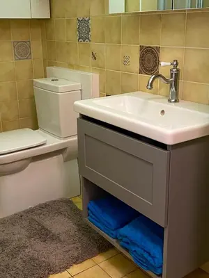 Ein Badezimmer in der Unterkunft Kirchengasse 162 - Alte Post II