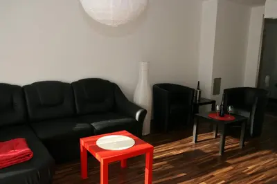 Ein Sitzbereich in der Unterkunft Appartement Crystal by Schladmingurlaub
