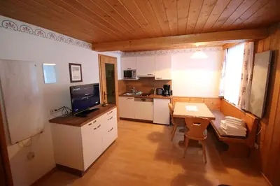 Küche/Küchenzeile in der Unterkunft Liftgasthof Appartements