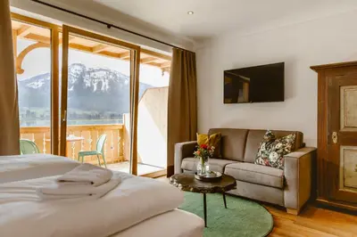 Ein Bett oder Betten in einem Zimmer der Unterkunft Seehotel Berau