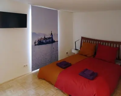 Ein Bett oder Betten in einem Zimmer der Unterkunft Convenient and Functional Apartment in the Center