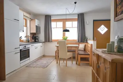 Küche/Küchenzeile in der Unterkunft Appartement Eckwald Altenmarkt-Zauchensee