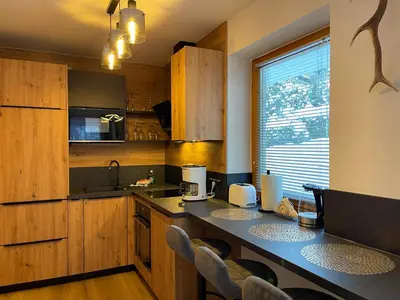 Küche/Küchenzeile in der Unterkunft Vesterberg Apartments in Top Lage - Top Lage