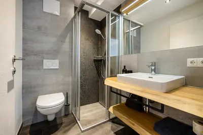 Ein Badezimmer in der Unterkunft Appartements Evers