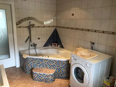 Ein Badezimmer in der Unterkunft Ferienwohnung Stiftsgartenblick