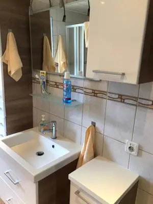 Ein Badezimmer in der Unterkunft Ferienwohnung Stiftsgartenblick