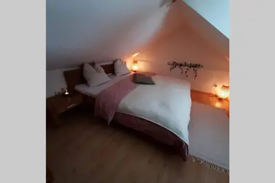 Ein Bett oder Betten in einem Zimmer der Unterkunft Haus Fritz - Erholung in den Bergen