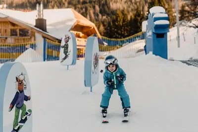 Skifahren im Hotel oder in der Nähe