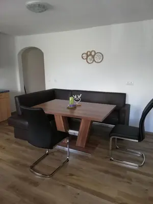 Ein Sitzbereich in der Unterkunft Eisl